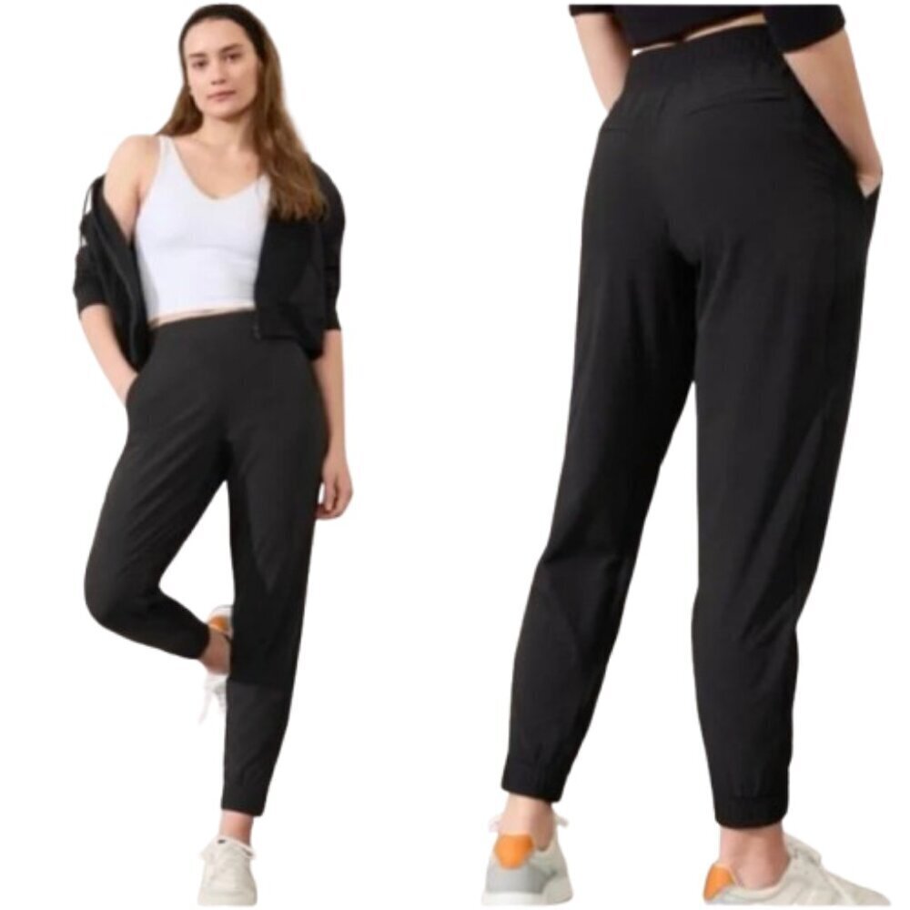 Women's 16 Athleta Brooklyn Legacy Joggers High Rise Black